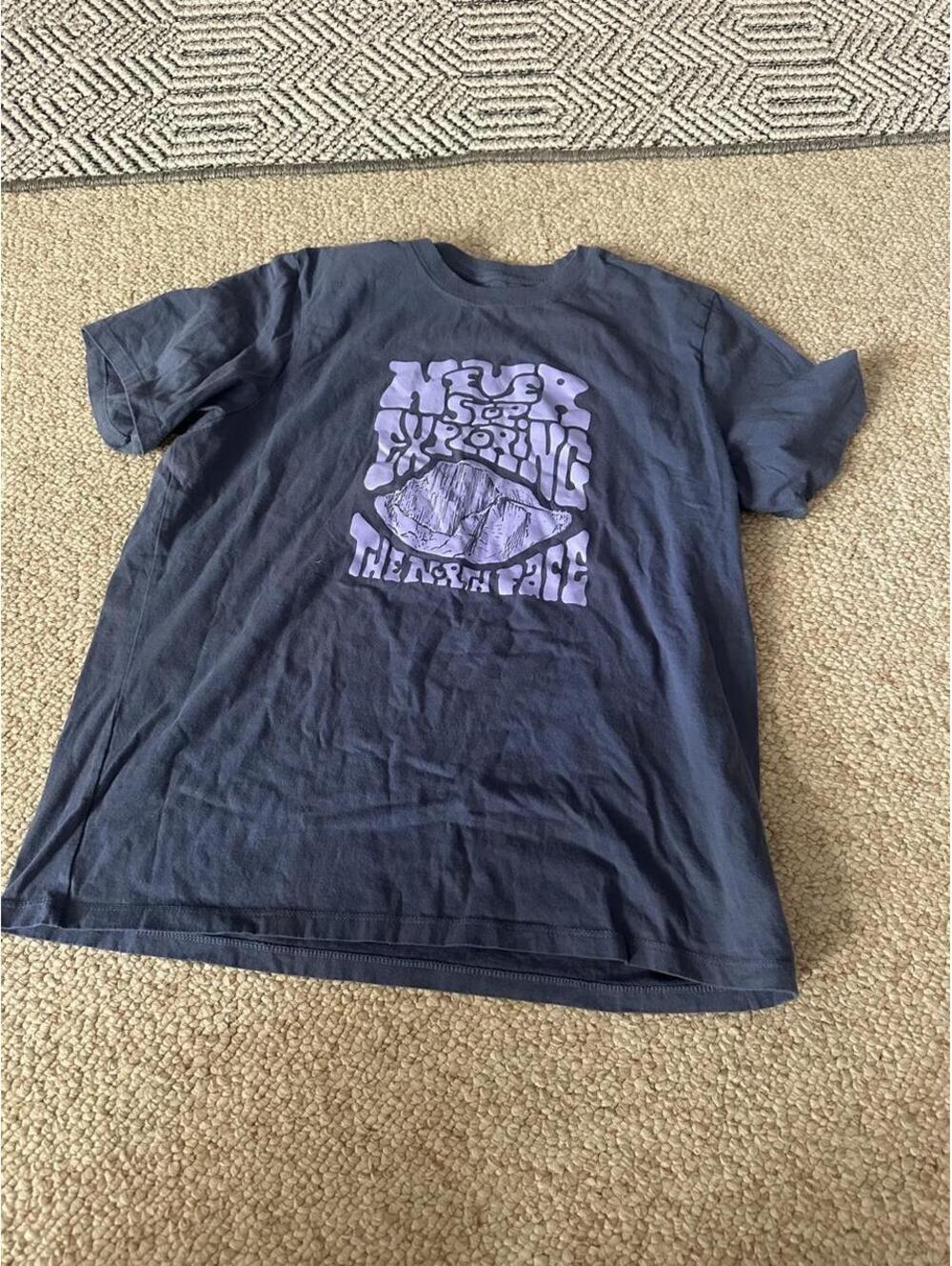 The North Face purple & blue t-shirt
